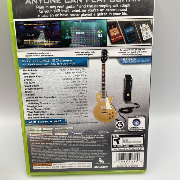 Rocksmith Xbox 360 Tested & Working CIB - Picture 2 of 8